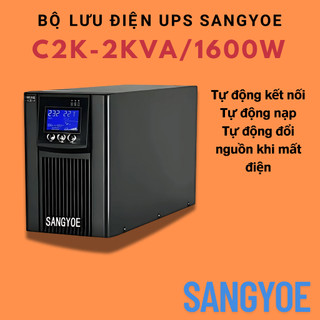 🔋 Bộ Lưu Điện UPS SANGYOE C2K 2KVA 1600W – Tự Động Kết Nối 🔌 Dùng Cho Máy Tính, Camera, Modem, Server 💻📸