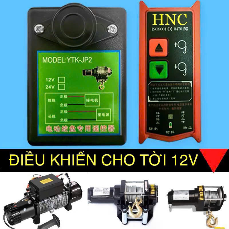 ✅ Điều khiển từ xa cho tời Điện Ác quy 12V, 24V từ 2000 lbs, 3000 lbs, 4000 lbs, 6000 lbs, 9000 lbs,