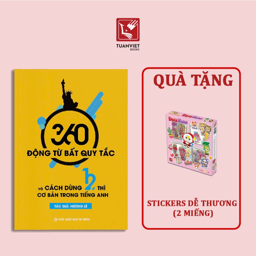 Sách 360 Động Từ Bất Quy Tắc Và 12 Thì Tiếng Anh Cơ Bản - NXB Tri Thức