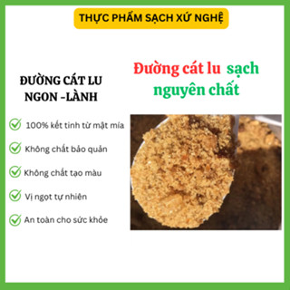 Đường cát lu, Đường mía non 100% kết tinh tự nhiên hoàn toàn sạch, không hóa chất, gói 1kg