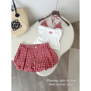 CÓ SẴN - Set bikini 3 mảnh kín đáo - Set váy đi biển