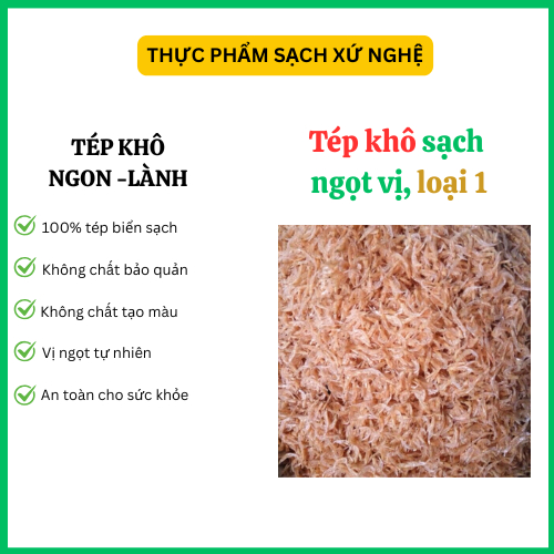 Tép khô (ruốc khô)  từ vùng biển Nghệ An sạch, an toàn, không phụ gia_ ruốc biển nghệ an