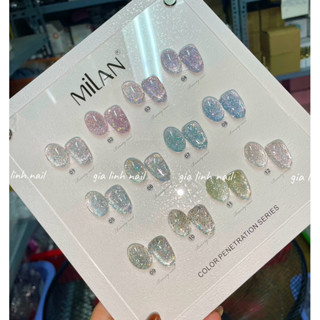 Set sơn nhũ kim cương Milan siêu sáng ( tặng kèm bảng màu )