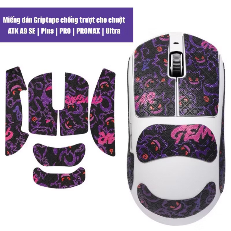 [HOẢ TỐC]Miếng dán Griptape chống trượt cho chuột ATK A9 SE | Plus | PRO | PROMAX | Ultra