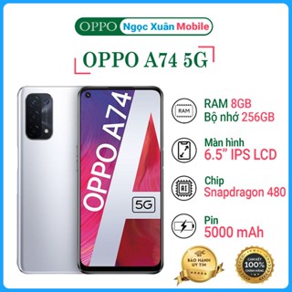 Điện thoại Oppo A74 5G Ram 8GB bộ nhớ 256GB màn hình mượt, máy full chức năng - Bảo hành 3 tháng