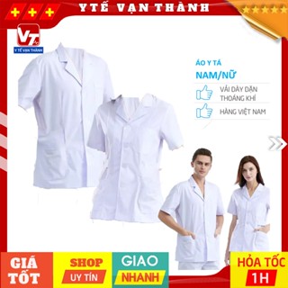 ✅ Áo Y Tá, Dược Sĩ, Điều Dưỡng Trắng | Sỉ Lẻ Áo Blouse Trắng, Đồng Phục Bệnh Viện -VT0175