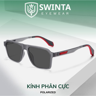 Kính Râm Nam Cao Cấp SWINTA J441 - Tròng Phân Cực - Gọng Vuông Sang Trọng - Chống Tia UV Chống Nắng