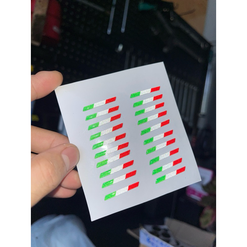 TEM CỜ ITALY Dán Tay Thắng Brembo RCS