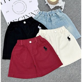 Quần Short Bò, Quần Jean Bé Gái Dáng Xuông- Quần Jean Ống Sớ Dáng Xuông Bé Gái Vải Mềm Cho Bé 8-35KG