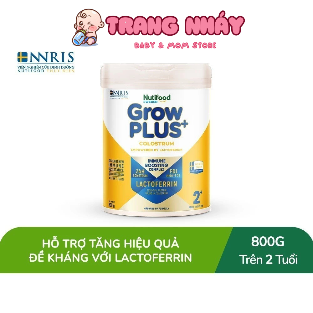 Sữa bột Nutifood Sweden GrowPLUS+ Colostrum Lactoferrin  800g