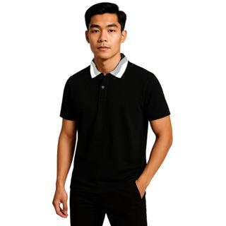 Áo Polo Cá Sấu Xuất Dư Xịn, 95% Cotton, Áo Polo Nam Kiểu Phối Cổ 03