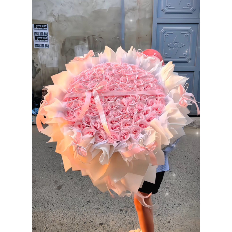 [Hot] Bó hoa sáp 99 bông ecuador khổng lồ vipp