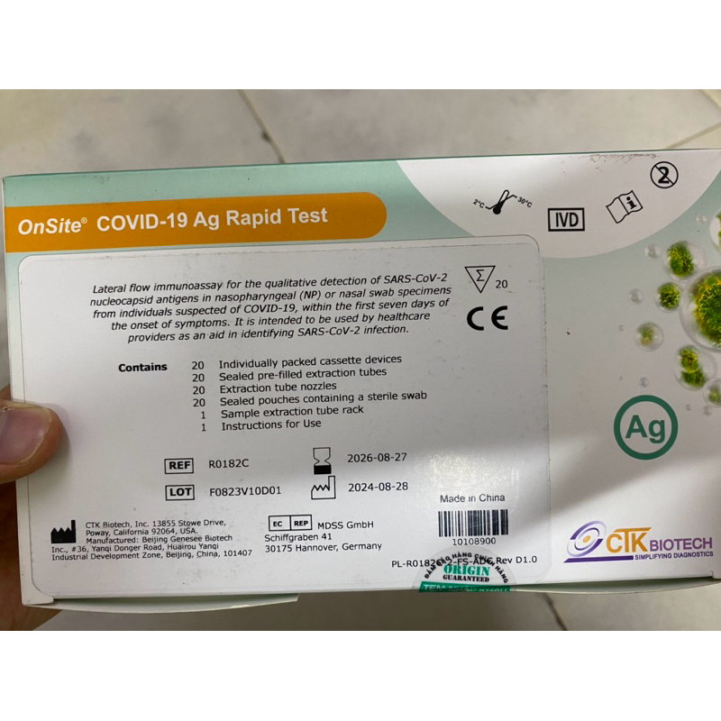 Hộp  test Covid Onsite-CTK / Trueline / Acon-Floflex  HSD:5/027