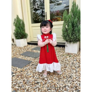 Váy sườn xám cách tân cho bé gái 6-24kg
