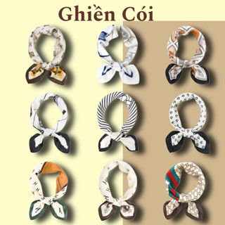 (50 mẫu) Khăn lụa vuông 70*70cm bandana thời trang đa năng phong cách Hàn Quốc Ghiền Cói