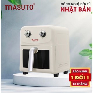  Nồi Chiên Không Dầu Masuto MSChef 6L 1500W Đa Năng Dễ Vệ Sinh An Toàn 