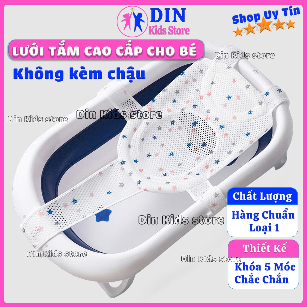 Lưới Tắm Cho Bé Sơ Sinh Cao Cấp Gấp Gọn Điều Chỉnh Kích Thước Phù Hợp Với Bồn Tắm Của Bé