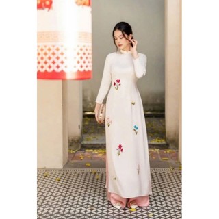 Bộ áo dài tây thi cao cấp, kèm quần