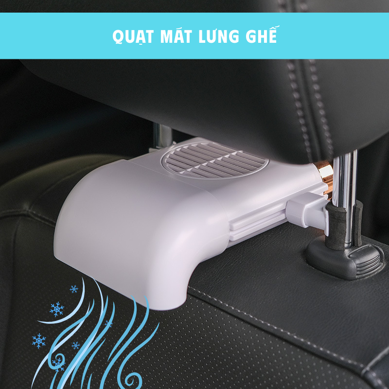 Quạt làm mát F405 – Kép đầu gió, xoay đa hướng, Gió Mạnh, Đầu Cắm USB