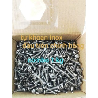 vít inox đầu tròn tự khoan inox đầu tròn mập  2 cm 2,5cm 3cm 4 cm đặc biệt CH combo 1kg