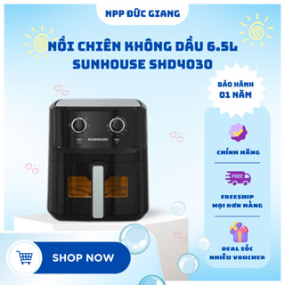NỒI CHIÊN KHÔNG DẦU 6.5L SUNHOUSE SHD4030