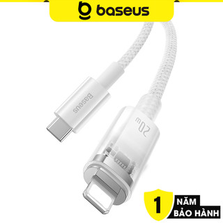  Cáp Sạc Nhanh Tự Ngắt Type C to IP Cho IP Baseus Explorer Series 2 PD 20W  Smart Power-Off Fast Charging Cable  
