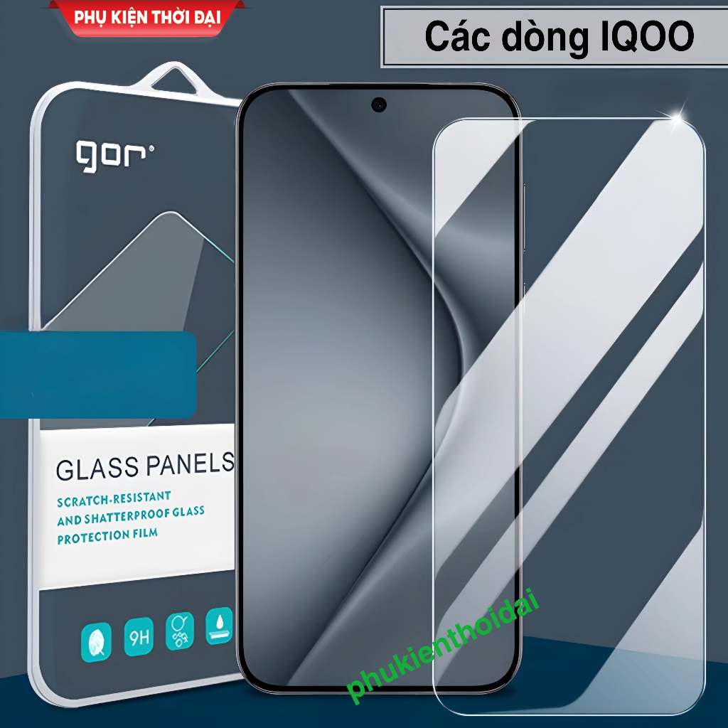 Cường lực Gor iQOO Neo 9 / 9 Pro / Neo 10 / 11 / 9s Pro+ / Z9 / Z9 Turbo / Z10 Turbo Pro trong suốt 