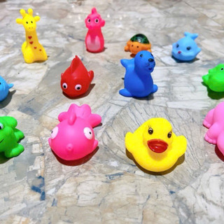Túi Chip 12 Con Vật Hình Động Vật Cute Thả Bồn Tắm Cho Bé Chơi