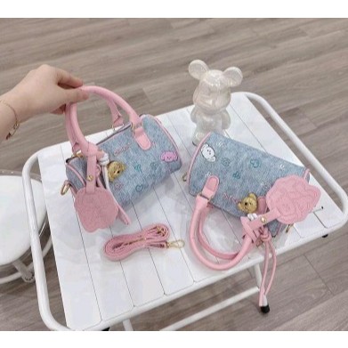 (Tặng Móc) Túi Xách Nữ Dáng Trống Chio Đeo Chéo Dễ Thương CUN789 | BigBuy360 - bigbuy360.vn