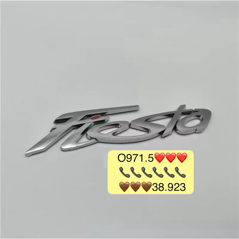 logo FIESTA dán đuôi xe ford