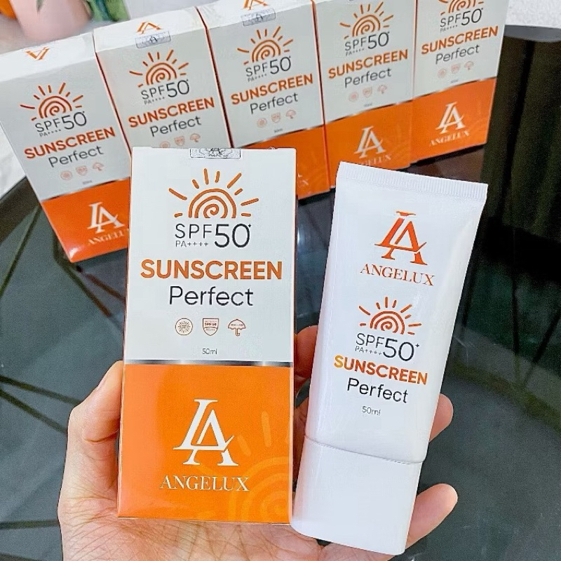 KEM CHỐNG NẮNG ANGELUX- CHỐNG NẮNG, KIỀM DẦU, NÂNG TONE, CĂNG BÓNG DA, SP50+++