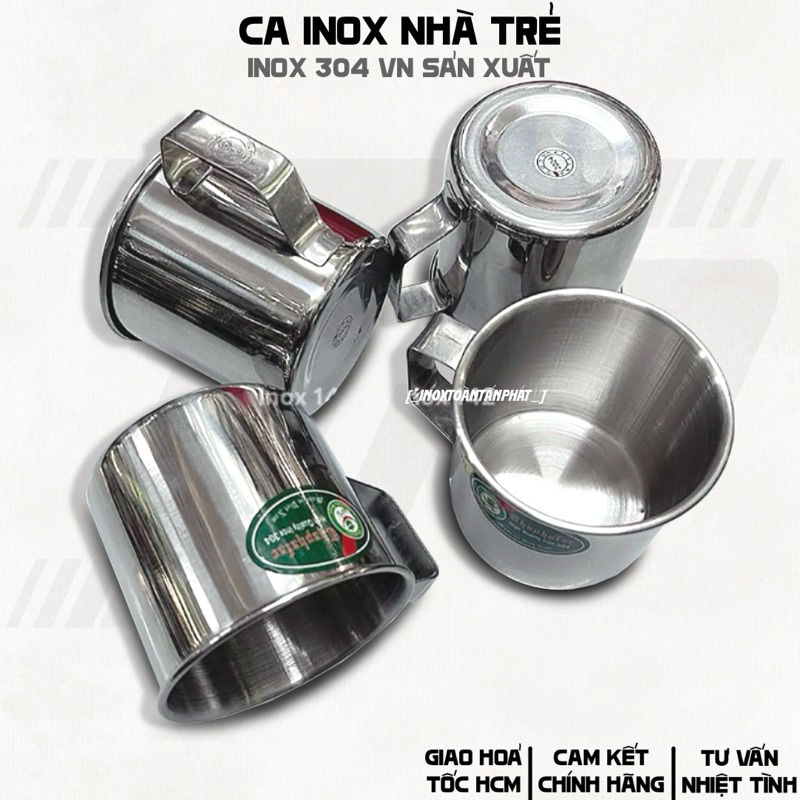Ca Inox Nhà Trẻ - Ca Inox 304 Việt Nam Sản Xuất
