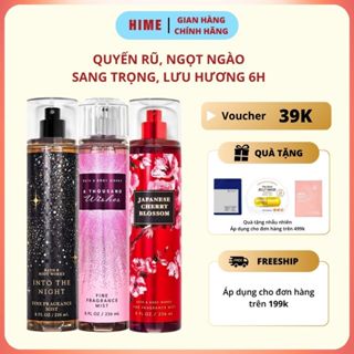 Xịt Thơm Body Bath And Body Works Into The Night Quyến Rũ Ngọt Ngào Sang Trọng Chai 236ml