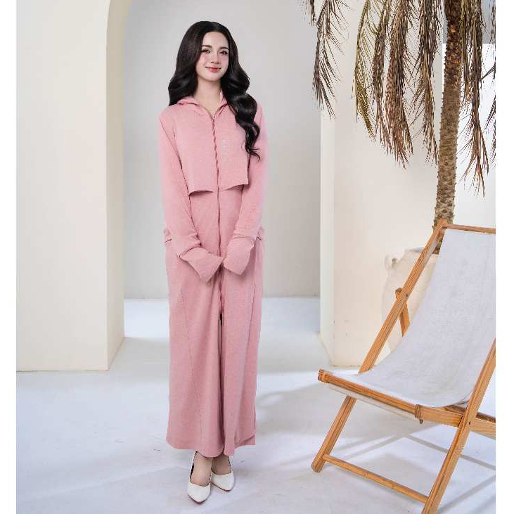 Áo Chống Nắng Toàn Thân Nữ GUNO xTre Thơm 2 Lớp Chống Tia UV Thoáng Khí Mũ Rộng Vành Che Trán 25AG93