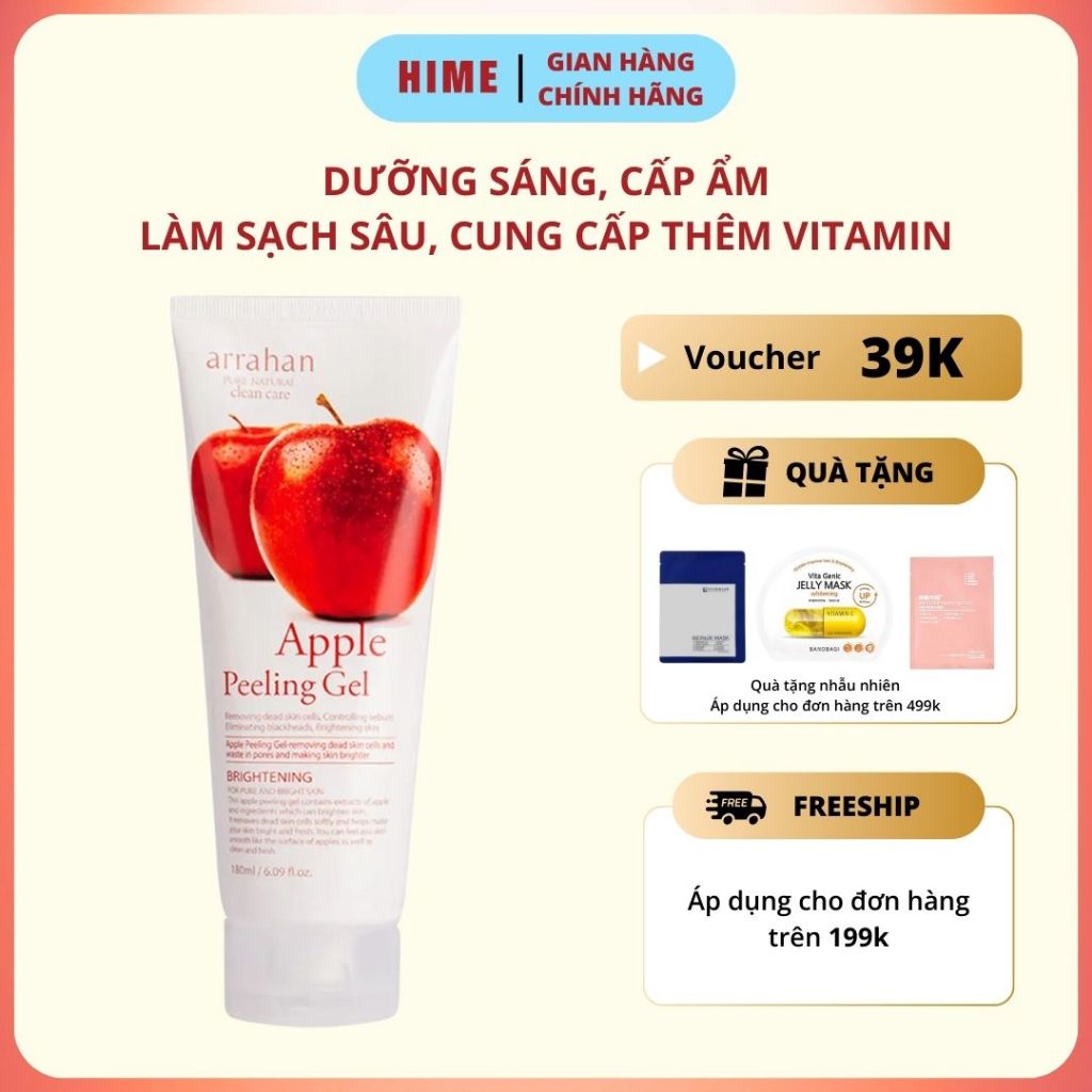 Tẩy Tế Bào Da Chết ARRAHAN Hàn Quốc 180ml Giúp Làm Sạch Và Làm Trắng Da