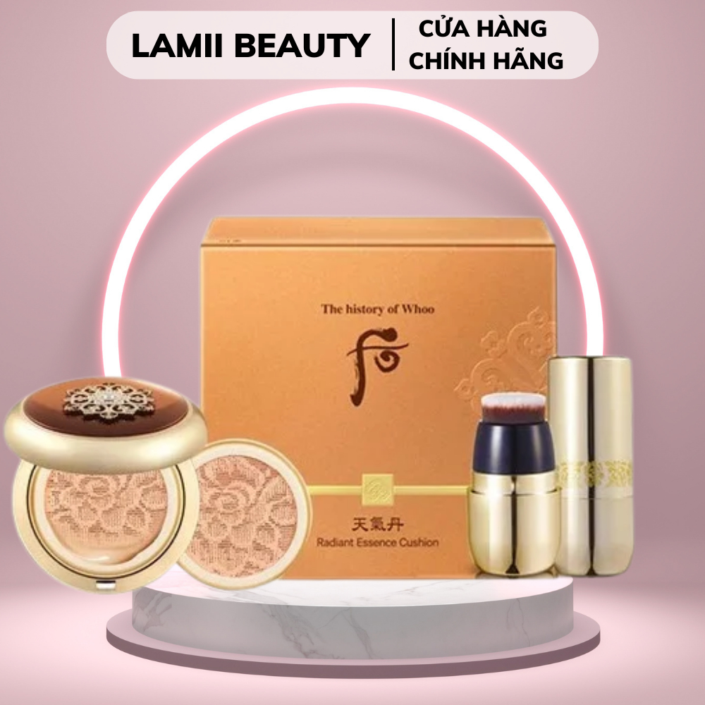 Set Phấn nước THE HISTORY OF WHOO Radiant Essence Cushion - LAMII BEAUTY