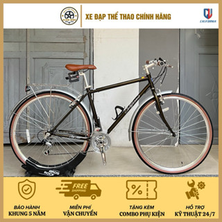 Xe đạp vintage California City 200 2026 - Dáng vintage cổ điển, Đề số Shimano chính hãng 3x7 cấp độ
