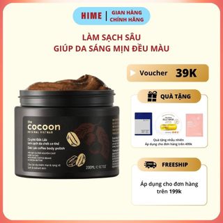 Tẩy Da Chết Body Cà Phê Đắk Lắk Cocoon Cho Làn Da Trắng Sáng Và Mềm Mại 200ml