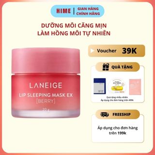  Mặt Nạ Ngủ Cho Môi Laneige Lip Sleeping Mask 20g Dưỡng Ẩm Cho Môi Giúp Môi Mềm Mại Và Căng Mọng 