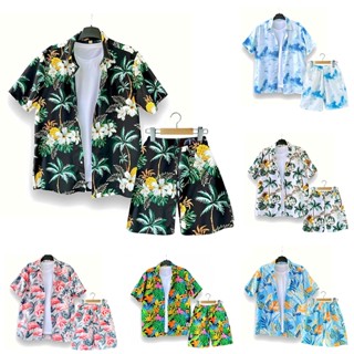 Bộ Đồ Hoa Lá Đi Biển MyOcean Bộ Quần Áo Hoa Quả, Bộ Đồ Đồng Phục Nhóm Đi Biển