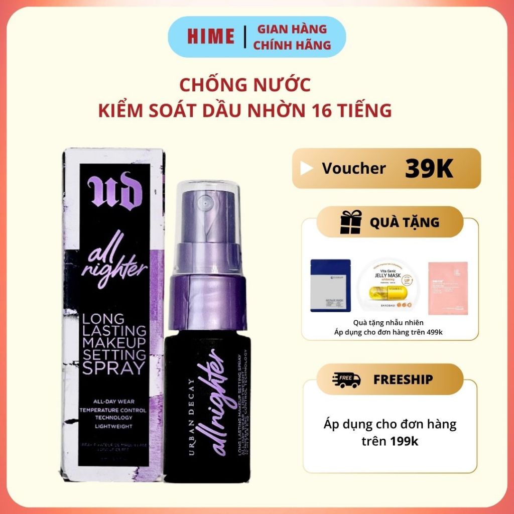 Xịt khoá nền URBAN DECAY Makeup Setting Spray 15ml