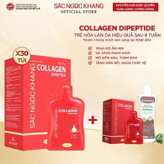  -Nước uống đẹp da Collagen Dipeptide Sắc Ngọc Khang trẻ hóa làn da - săn chắc và sáng mịn Hộp 30 gói 