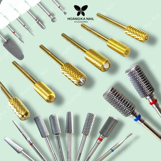  Đầu mài ngành Nail phá gel phá bột titan ko phạm da sứ da khoé mịn nhám đa năng kim cương coffin bầu vuông 