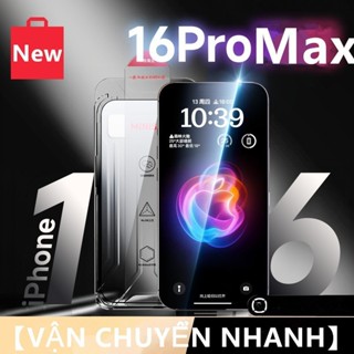 Kính Cường Lực Tự Dán, Cường Lực Tự Lấy Bụi Magicbox Black Arrow Có Lưới Bảo Vệ Loa iPhone 17 16 15 14 13 12 11 Pro max
