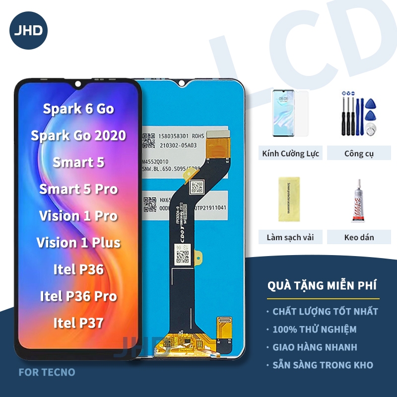 Dành Cho Tecno Spark 6 Go/Spark Go 2020/Smart 5 5 Pro/Vision 1 Pro 1 Plus/P36/P36 Pro/P37 Lắp ráp mà