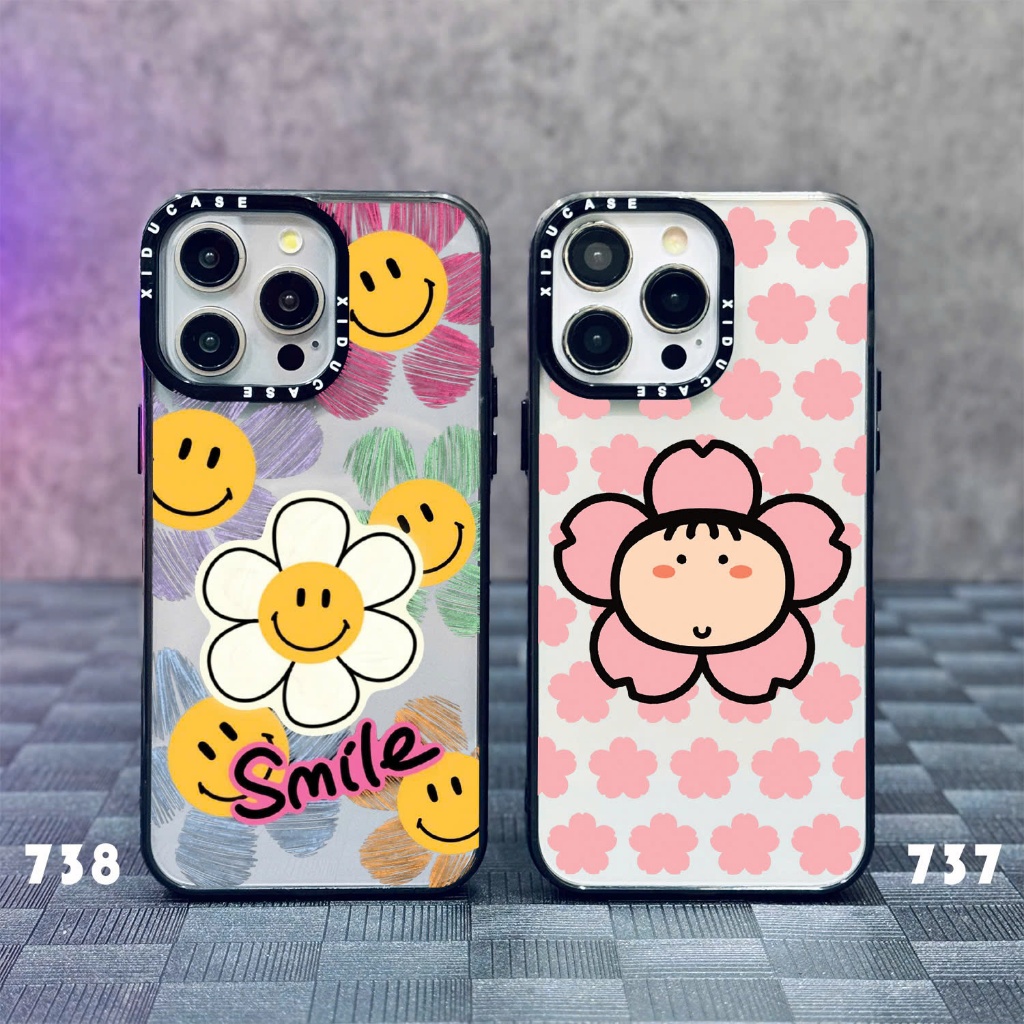 Ốp Lưng Trong Chống Ố Trong XIDU Case Flower Smile X737 - X738