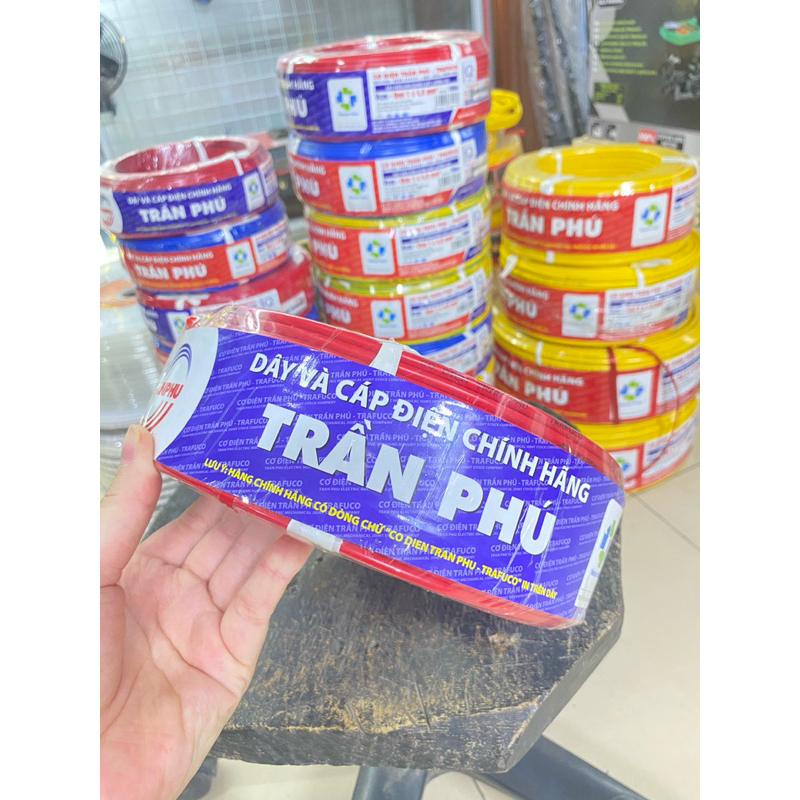 10m Dây điện Trần Phú, dây đơn mềm 1x1 -1x4hàng chính hãng, 41 Phương Liệt