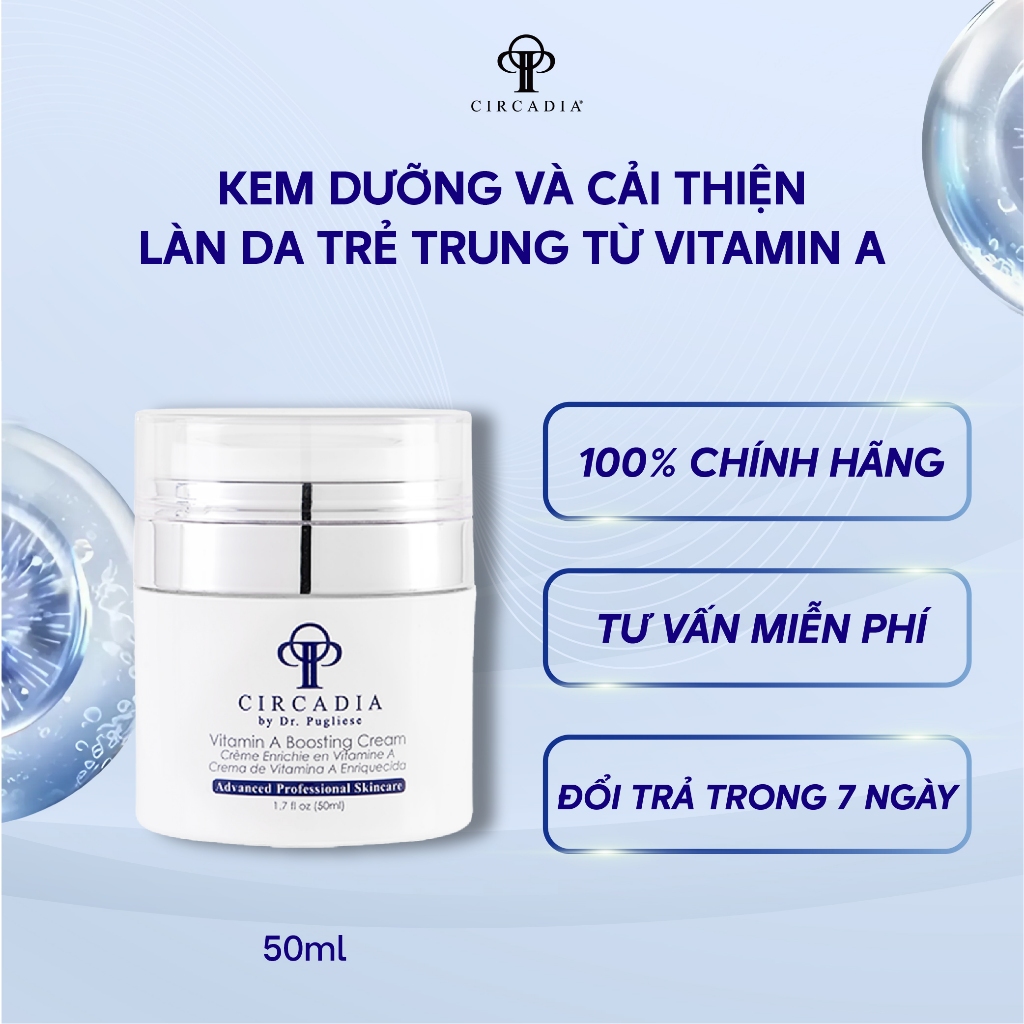 [Circadia] Kem dưỡng Vitamin A Boosting Cream cải thiện làn da trẻ trung từ Vitamin A 50ml
