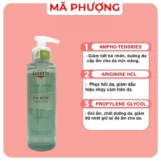 Gel Rửa Mặt Mụn Eucerin Pro Acne 200ml
