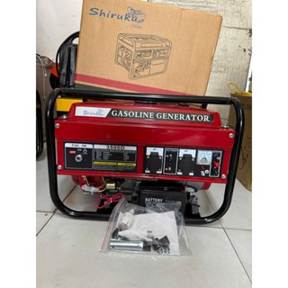  Máy phát điện SHIRUKU 3.5kw-5,5kw có đề giật nổ chạy êm chạy được điều hòa động cơ  chuẩn lõi đồng 